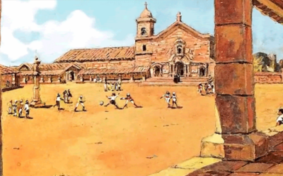 El Juego de la pelota solo con los pies o futbol se practicó en Misiones (Arg.) duranate todo el período jesuítico 1610 – 1768